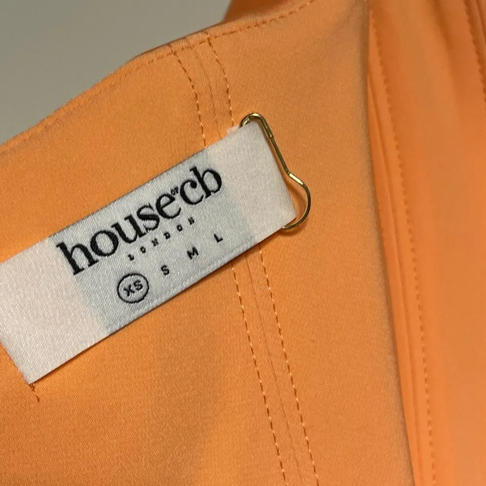 House of Cb Alora Tangerine Strapless Corset Midi Dress - Image 10