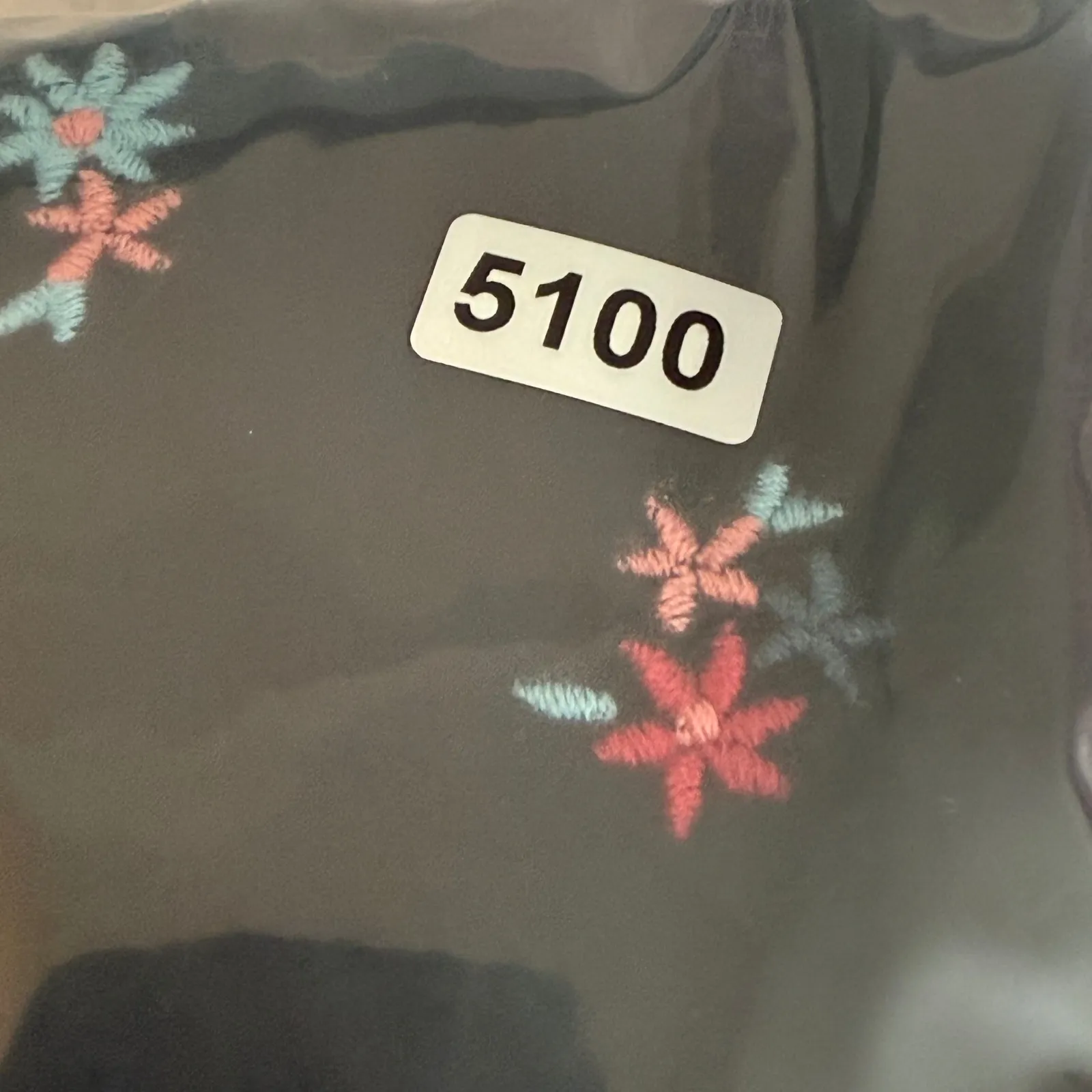 SEZANE Candace Black Velvet Embroidered Floral Mini Dress Sz 36 US 4 Puff Sleeve - Image 8