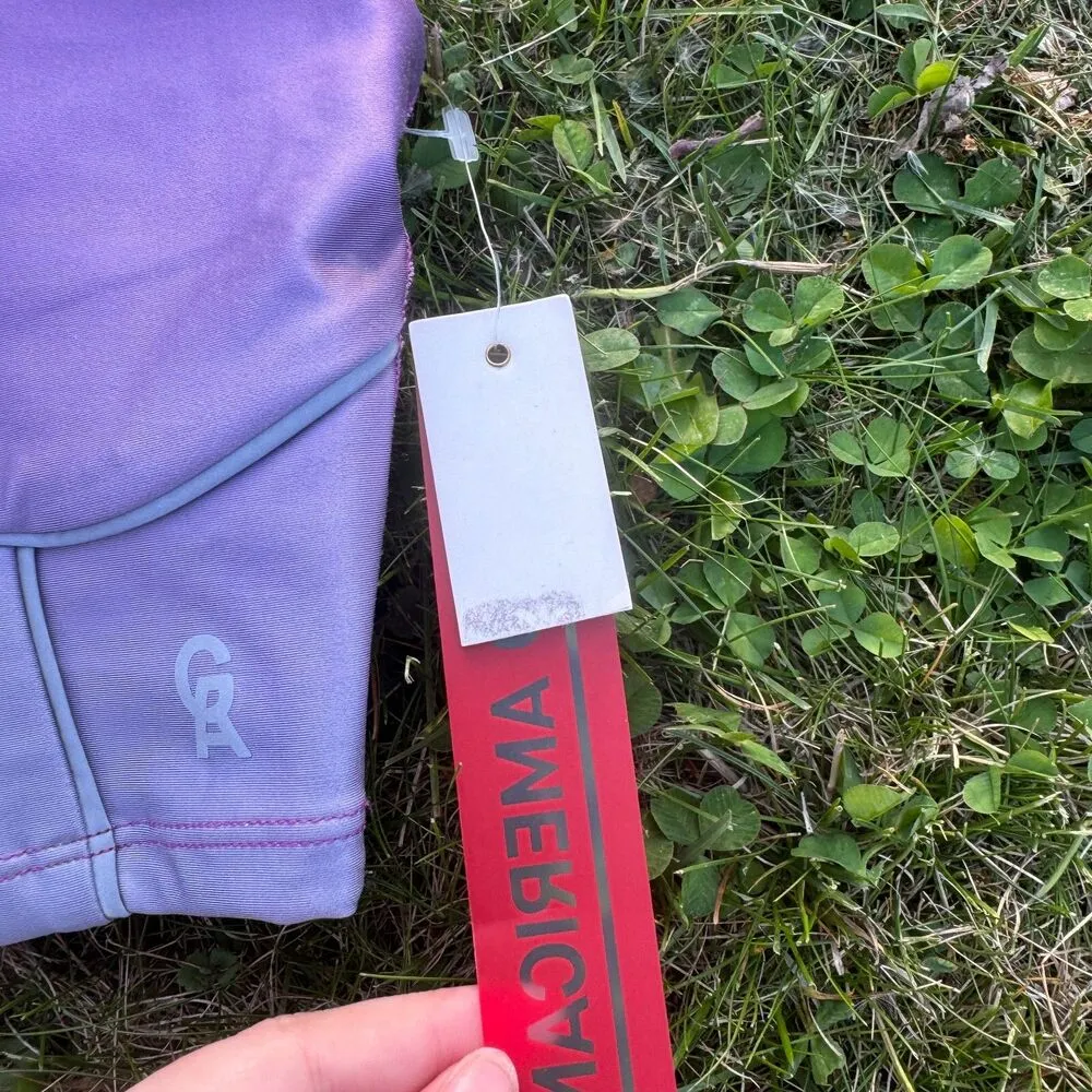 Good American Electric Feel Ombre Contour Purple Sunset Sports Bra Top Sz 0 NWT - Image 5