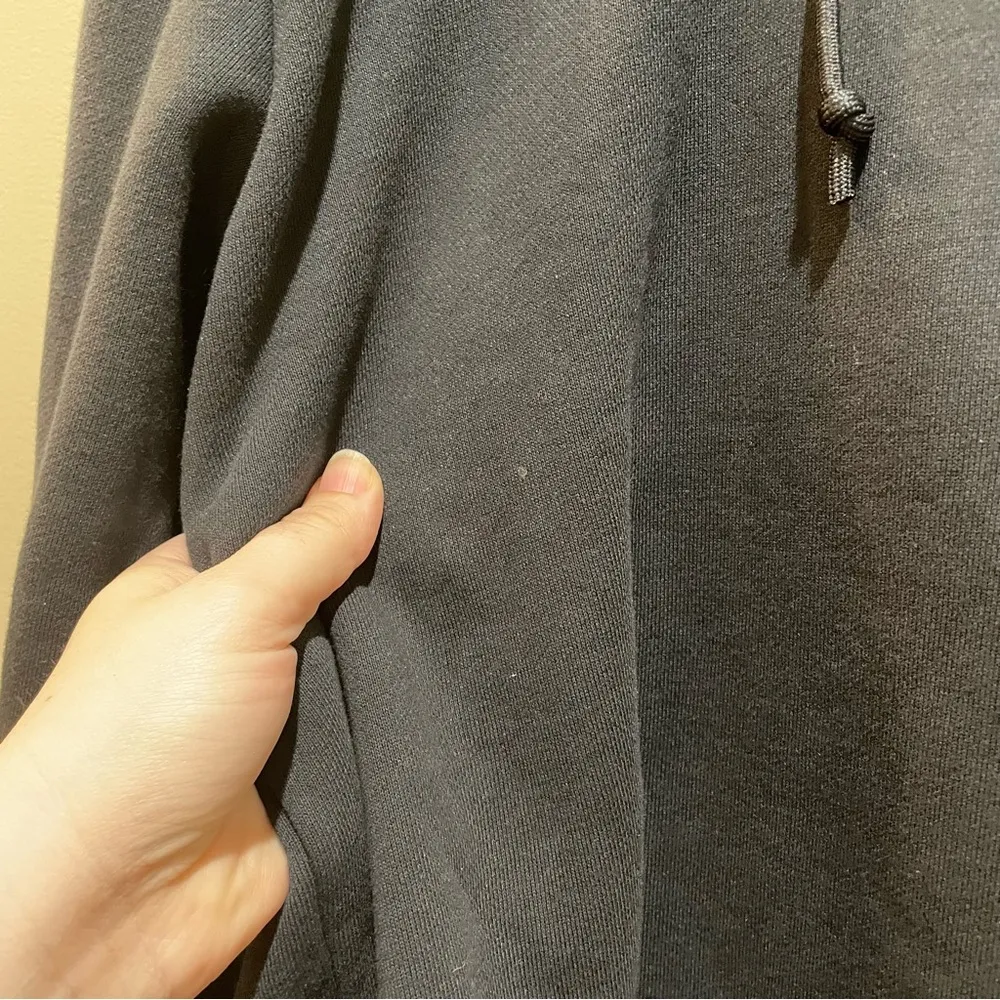 Adidas Bellista Ruffle Hoodie Sweatshirt Black Size Small - Image 10