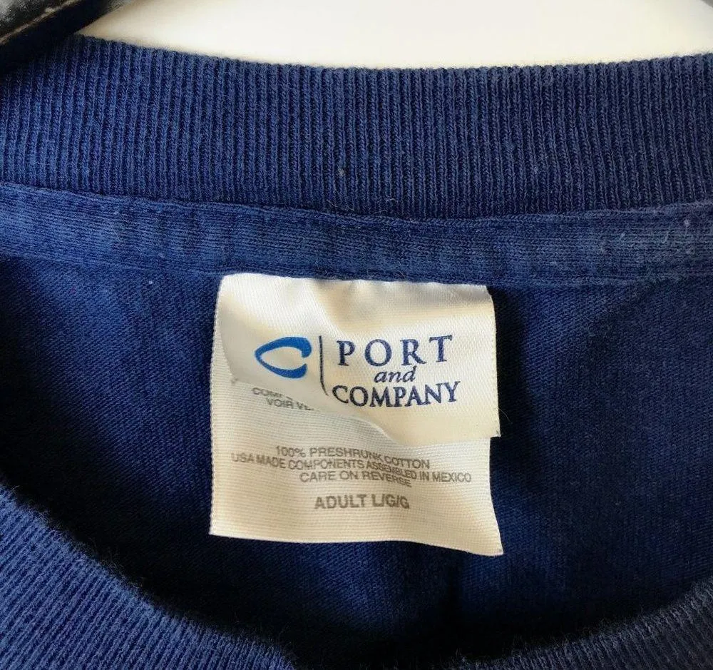 2005 Western States Police & Fire T Shirt Games Mountain Graphic Tee Blue Large - Image 4