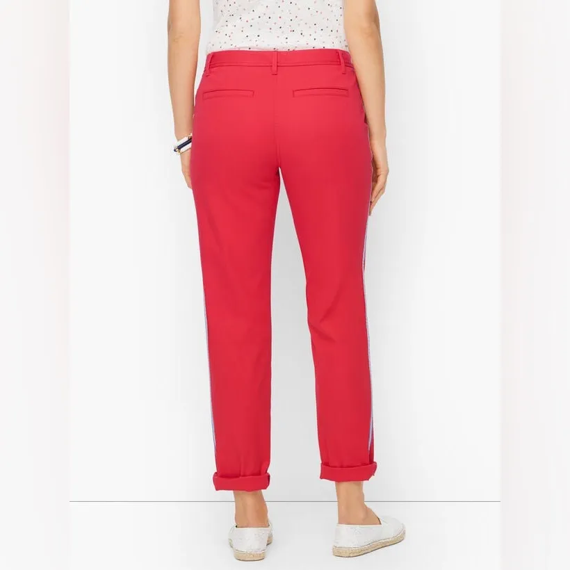 Talbot's‎ relaxed Red chino, side stripes Blue /white Super Soft  4P - Image 2
