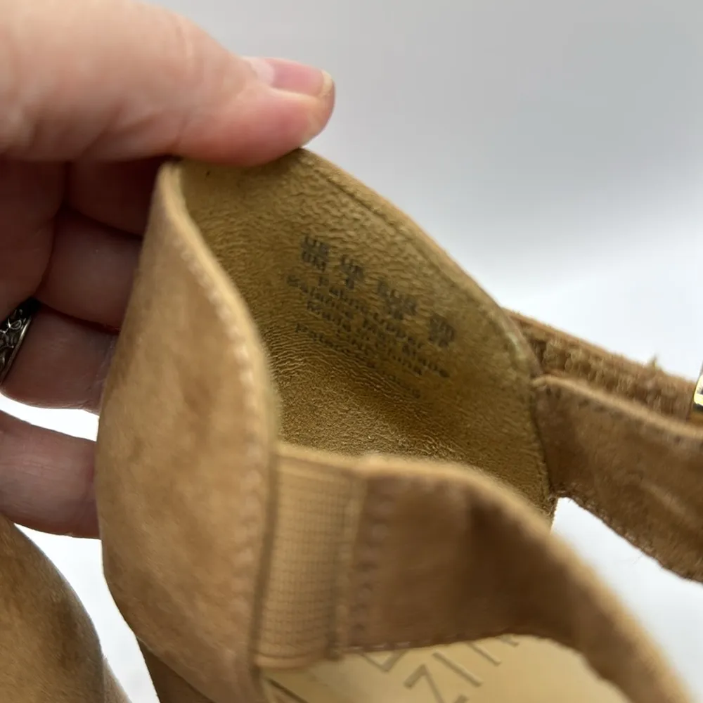 Naturalizer Lindy Dress Sandals Tan Suede Size 8 - Image 10