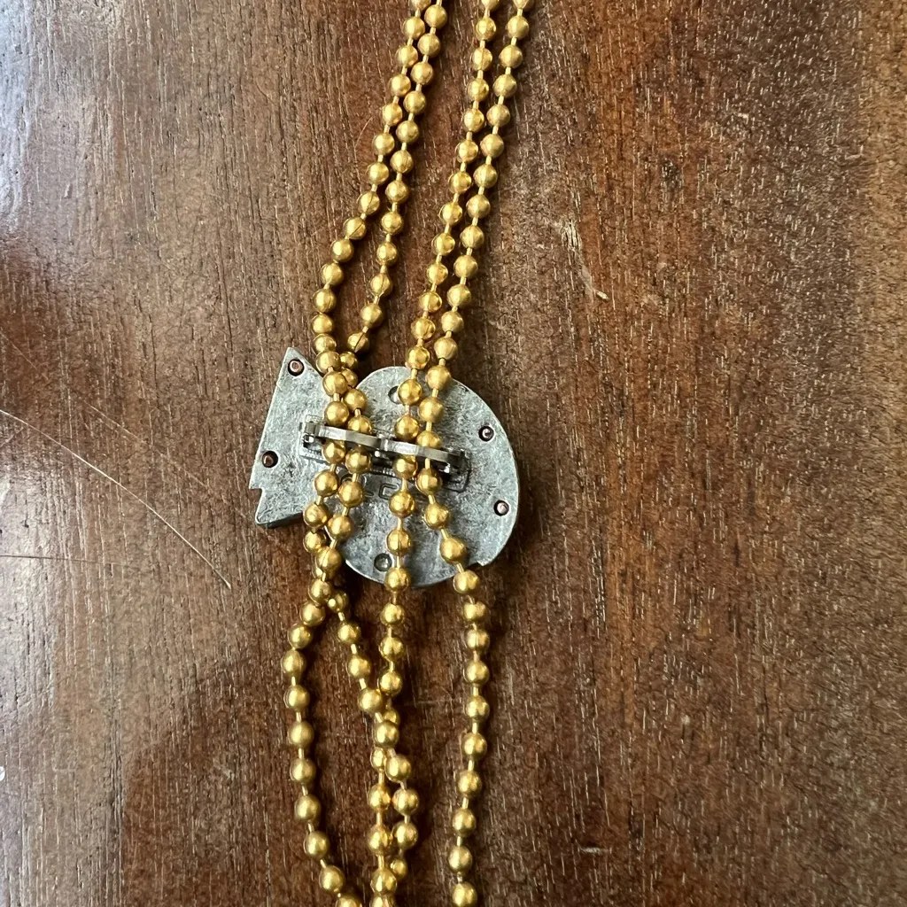 Vintage Liz Claiborne long necklace with fish and outdoor accents - Image 5