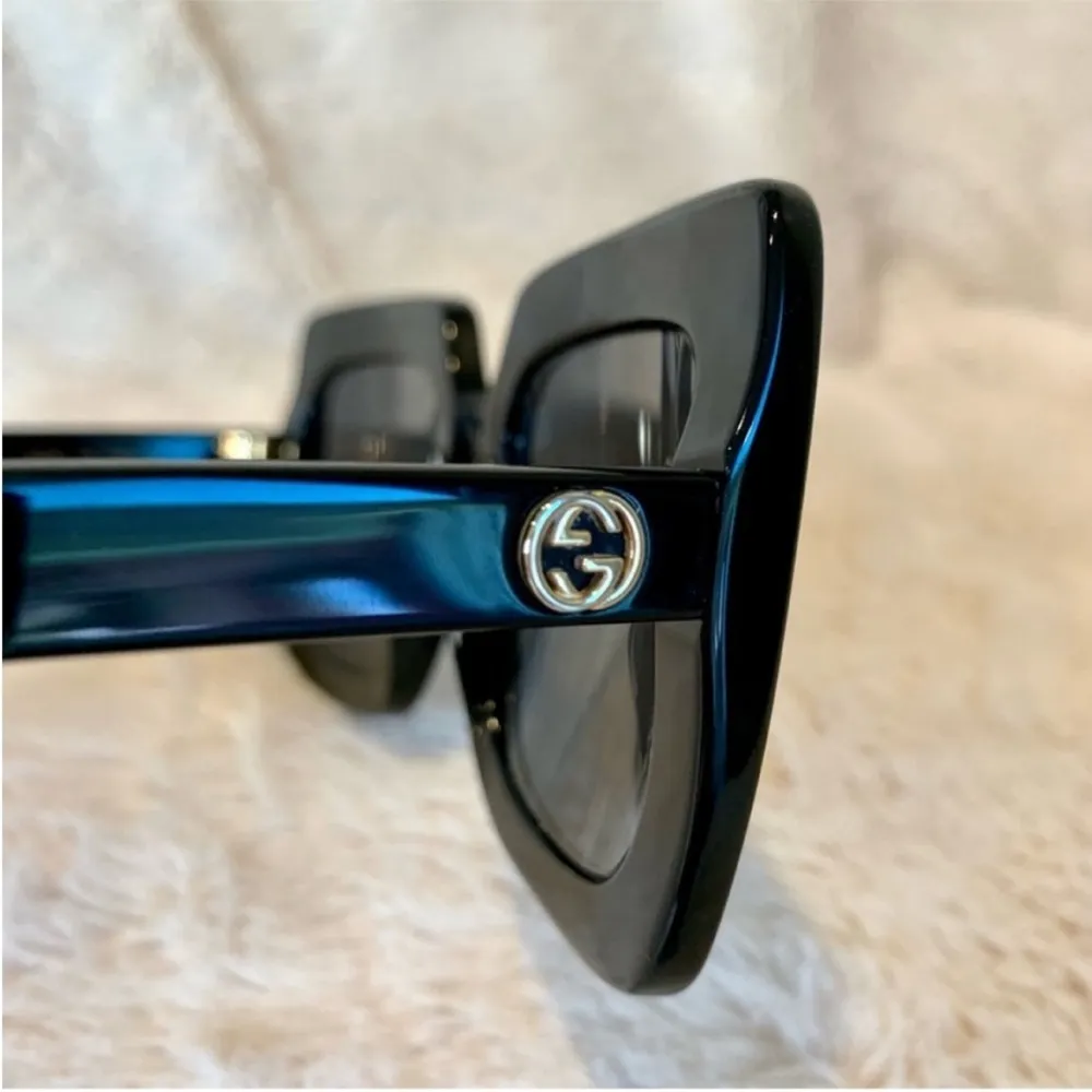 Gucci Black Oversized Square Sunglasses GG0328S - Image 9
