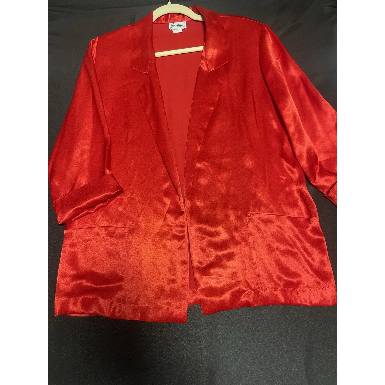 red satin blazer. Size L Size L - Image 2