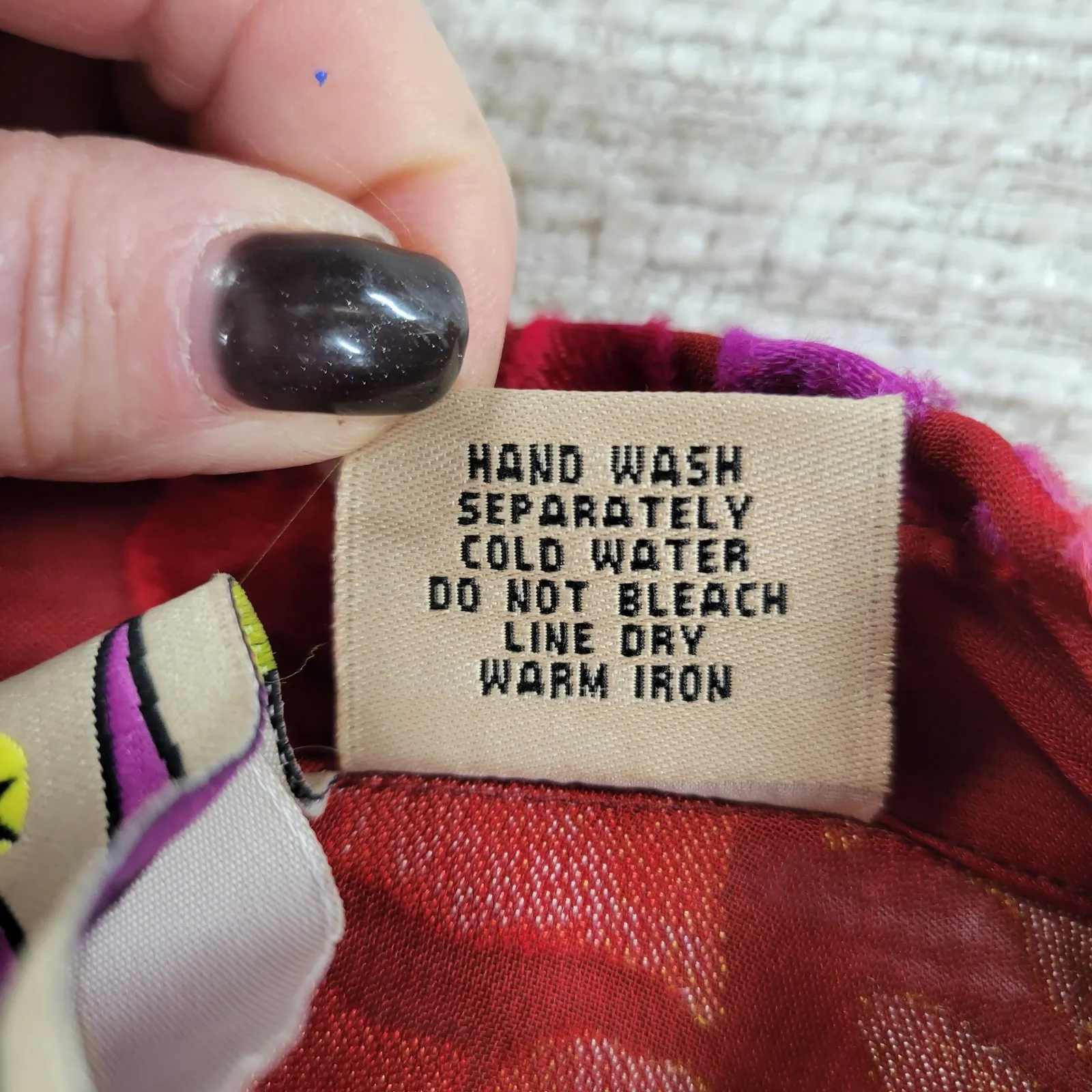 ANTHONY Burnout Velvet Blouse Womens Size S Red Floral Sheer Deadstock y2k NWT - Image 15