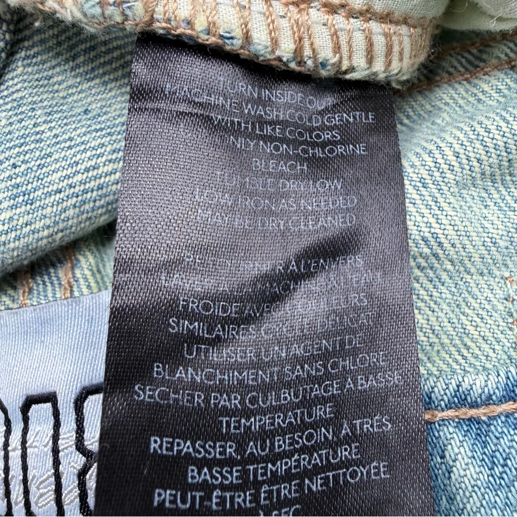 BDG Low Rise Flare Jeans 25 Butterfly Appliqué Y2K Boho Urban Outfitters Cotton - Image 14