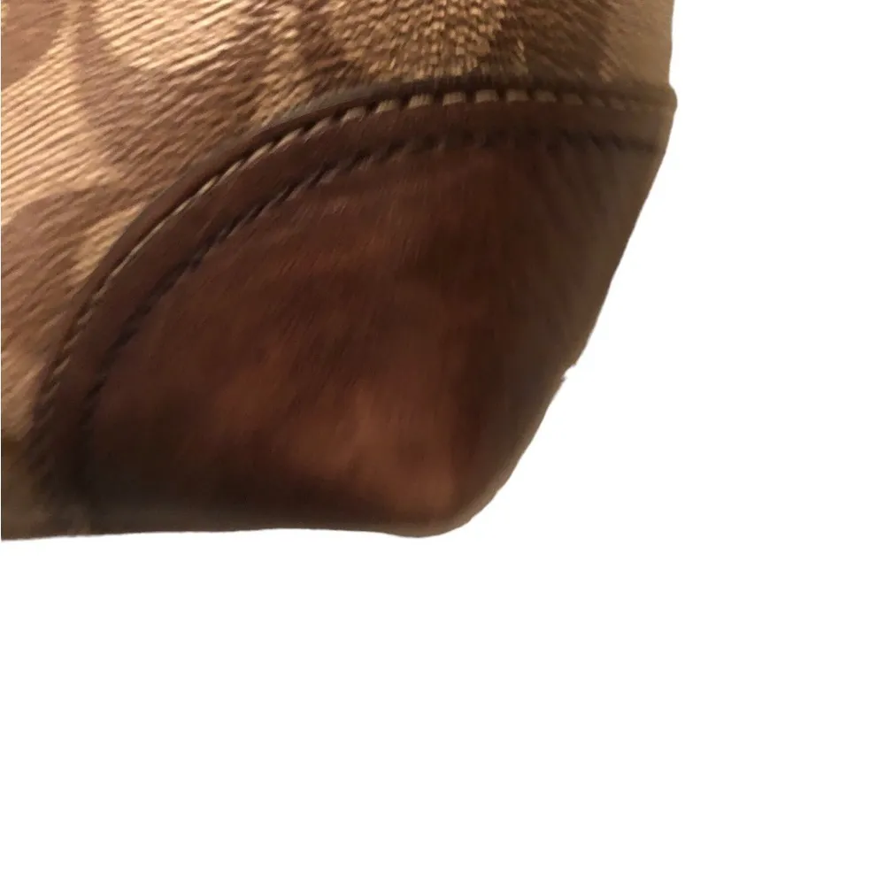 Signature Coated Heritage 12358 Stripe Tote Shopper Shoulder Handbag 12X11 - Image 11