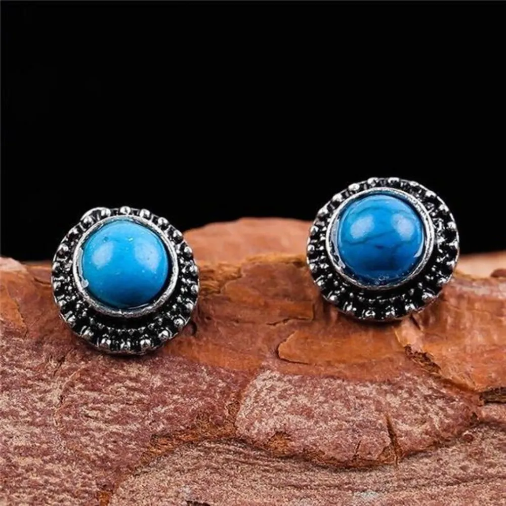 925 Silver Plated Dangle Drop Earrings Hook Women Turquoise Jewelry (Brand New) - Image 3