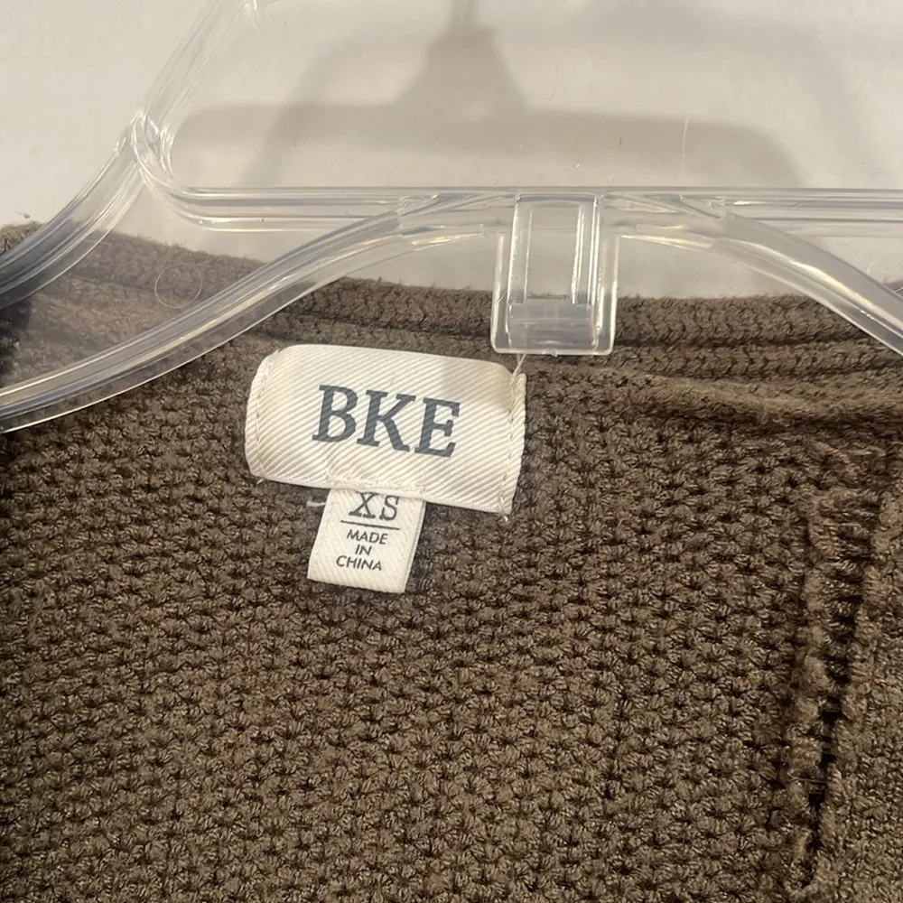 BKE Frayed Seam Cardigan Sweater Distressed open sweater XS - Image 5