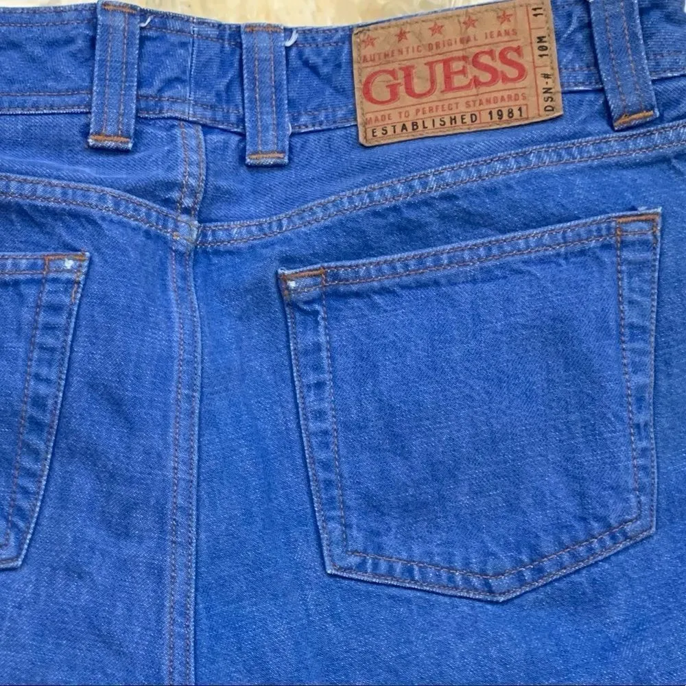 Vintage guess high waisted flare leg jeans - Image 6