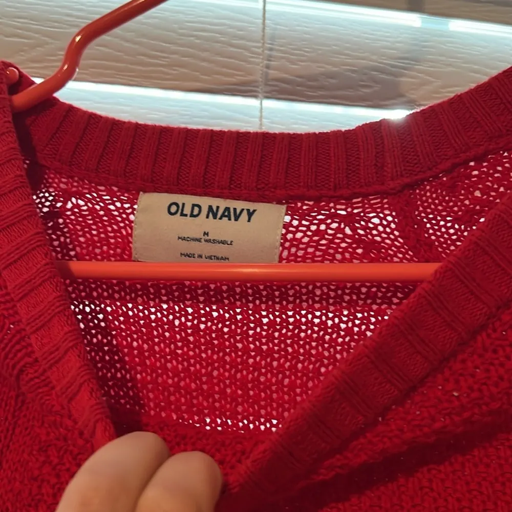 Old Navy Red Cozy Sweater - Image 3