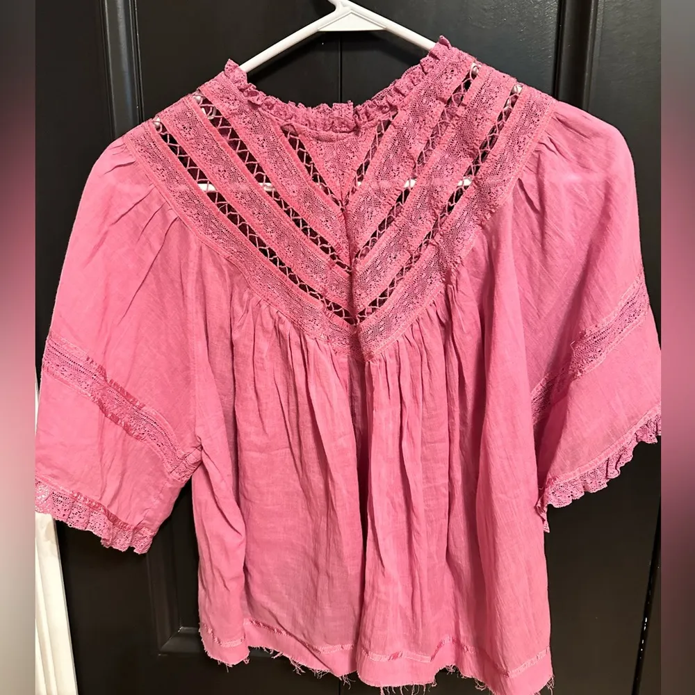 Free People Crop Blouse - Image 5