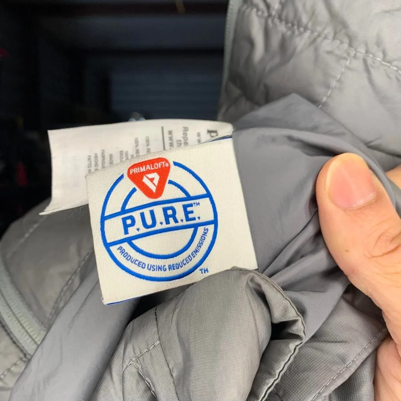 Patagonia Womens Gray Long Sleeve Full-Zip Quilted Puffer Coat Size XS - Image 5