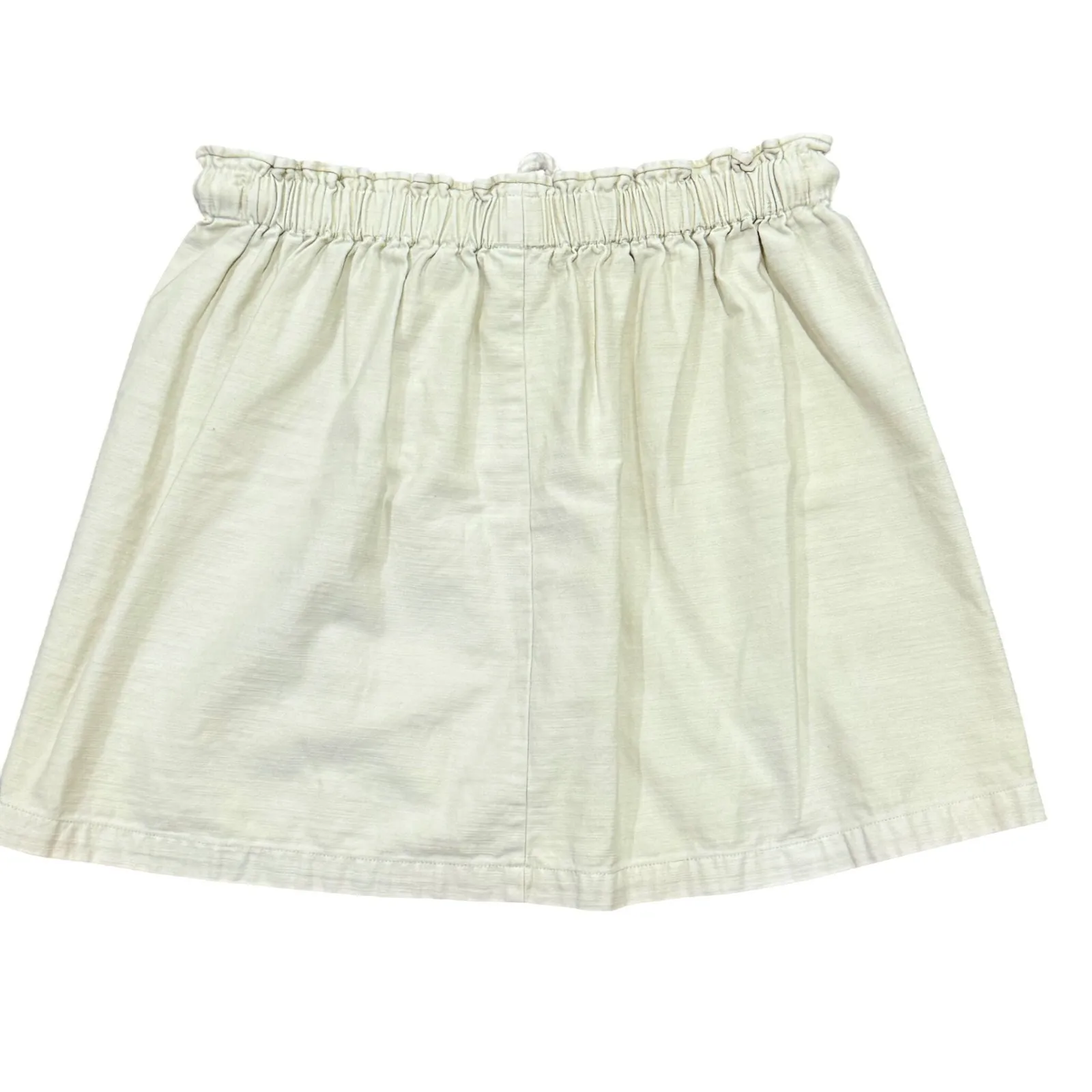 J. Crew Linen Blend Drawstring Waist Skirt Natural Beige Size L Tan Size L - Image 4