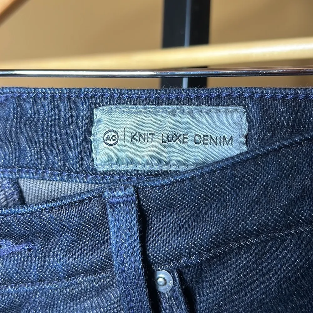 AG Adriano Goldschmied Knit Luxe Denim The Legging Super Skinny Size 27R - Image 7