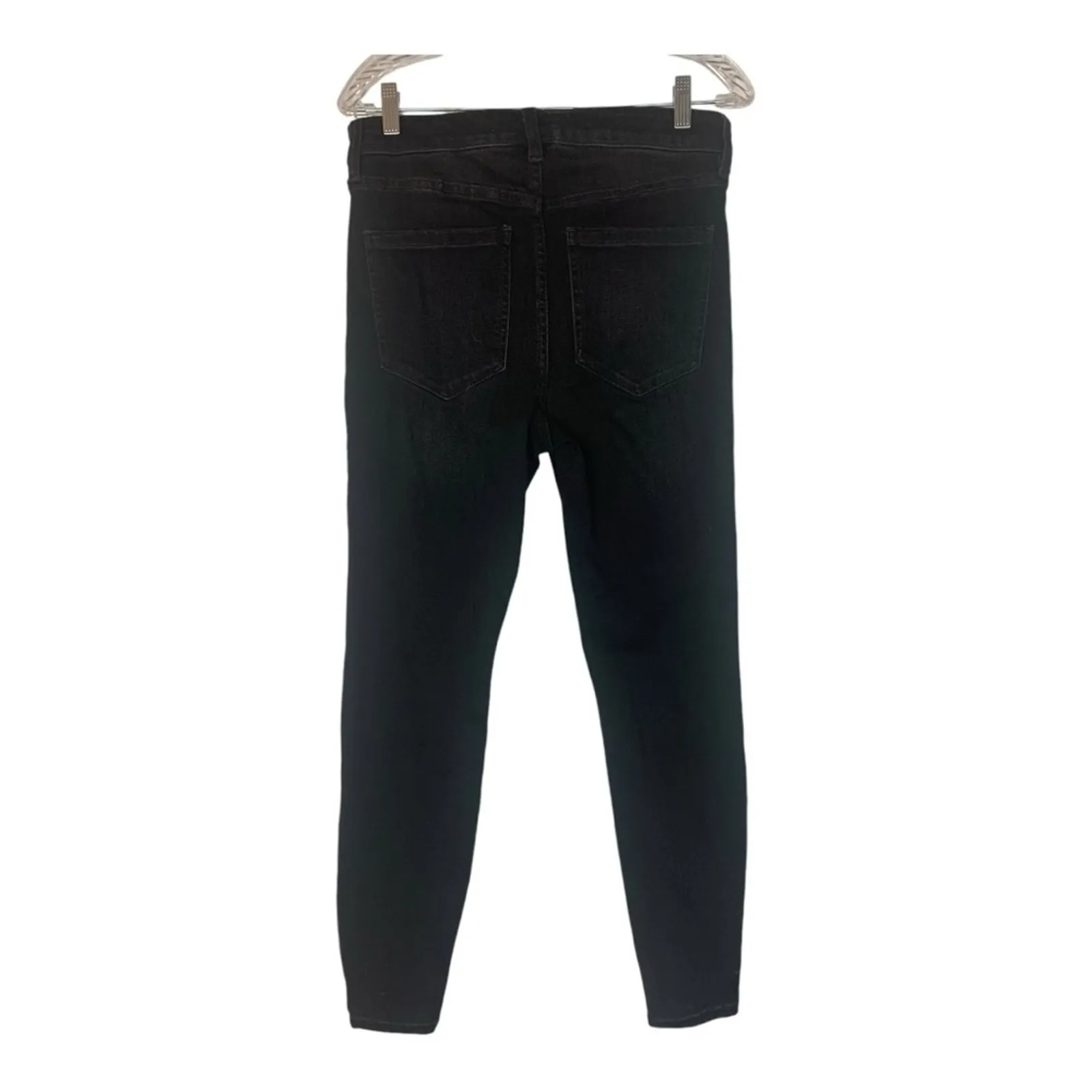 Liverpool jeans womens 10 / 30 hi rise black ankle denim button skinny causl - Image 2