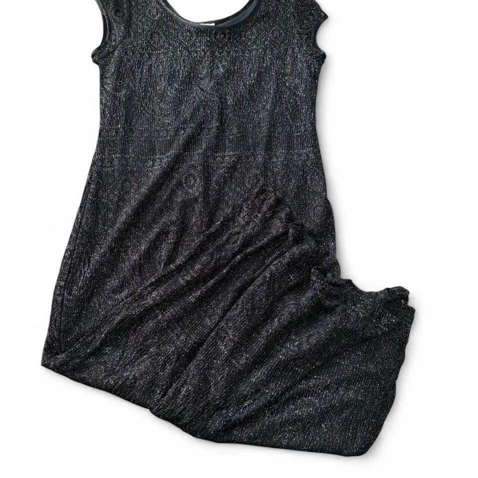 Vintage‎ Floor Length Dress Black Size 18 - Image 3