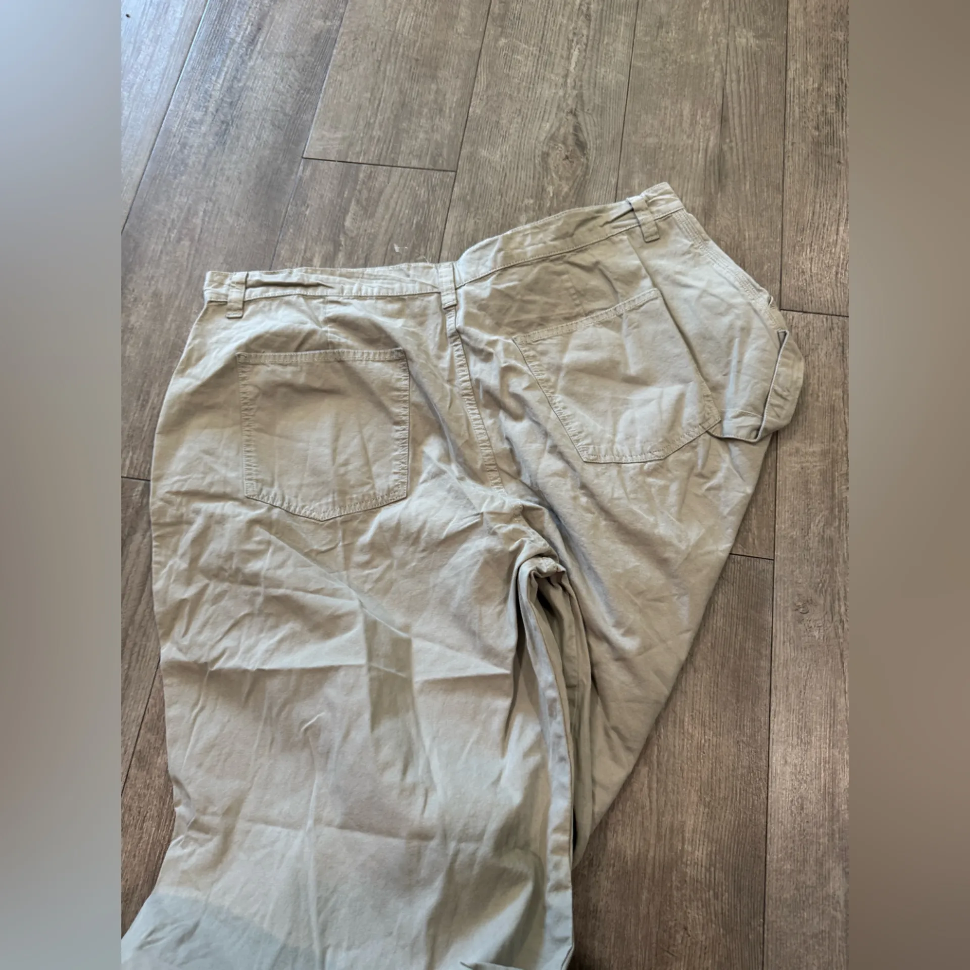 ASOS Curve Taupe Cargo Pants Tan Size 18 - Image 11