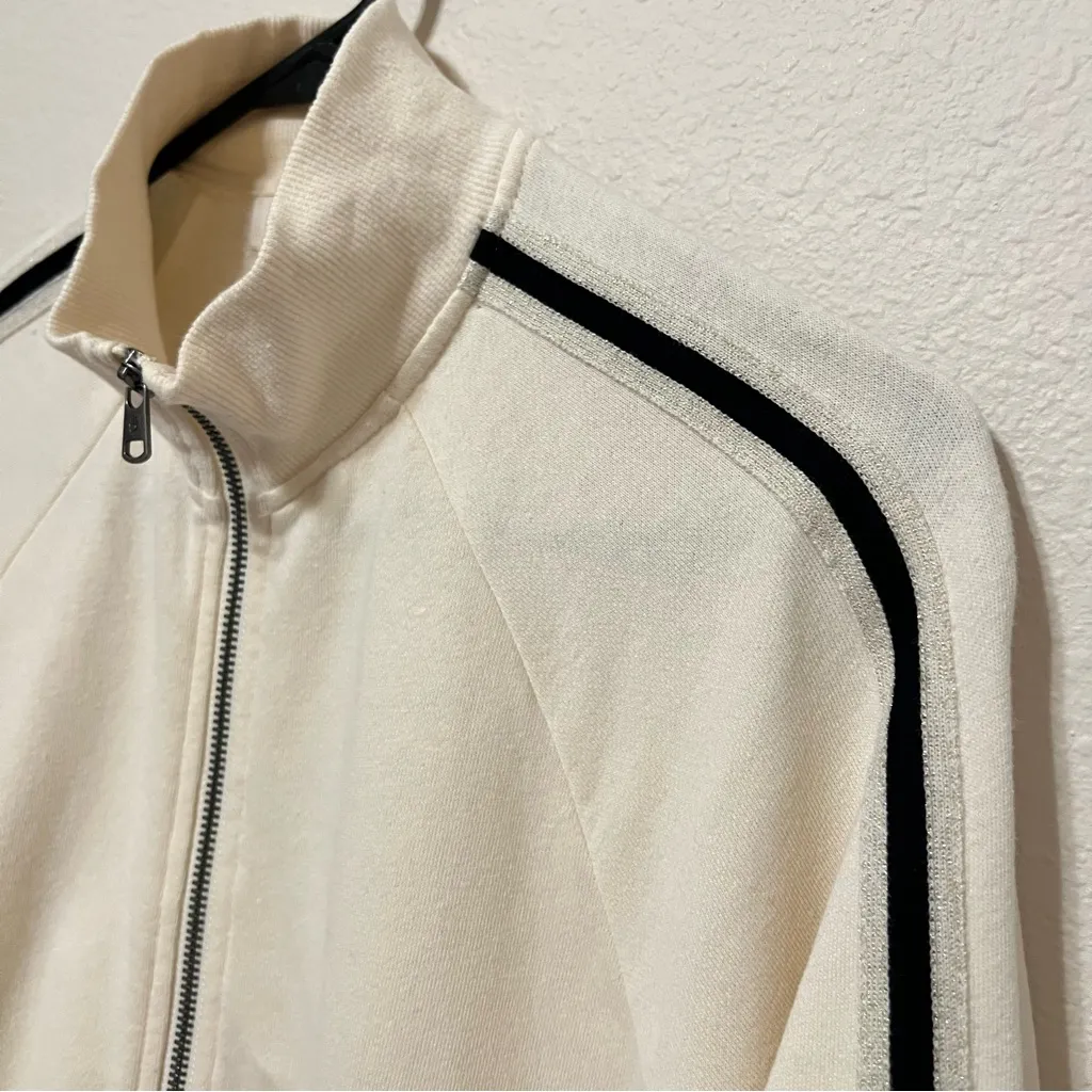 Spiritual Gangster Cream Ruby Bomber jacket, full zip sweatshirt jacket, size S - Image 10