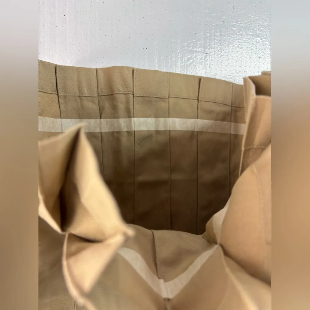 Lands End 3 Pleated Khaki Mini Skirt Tan Size undefined - Image 3