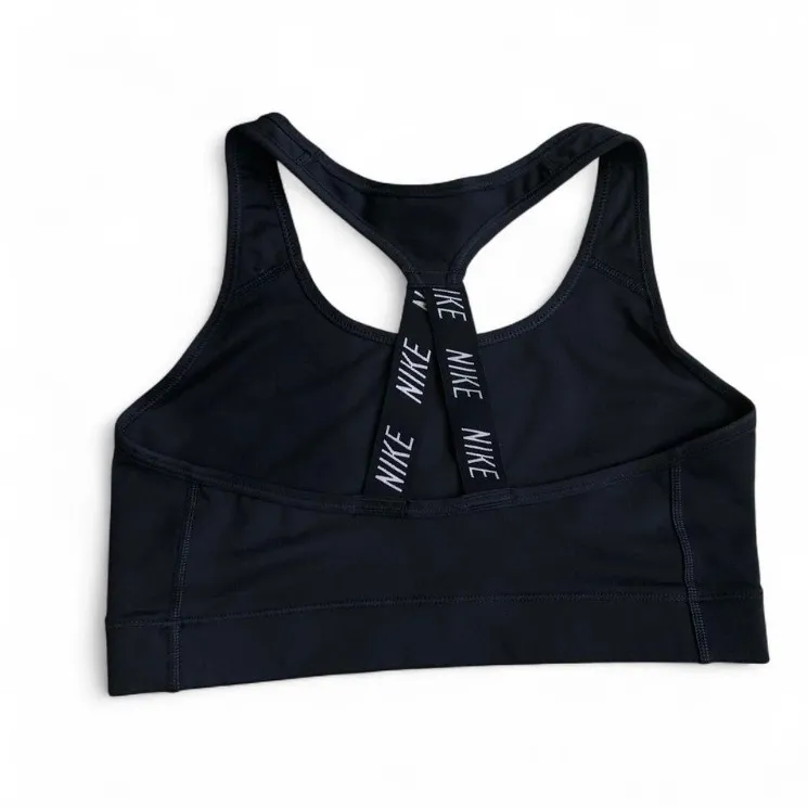 Nike Women’s Victory Dri Fit Compression Sports Bra Racerback Black Size M - Image 4