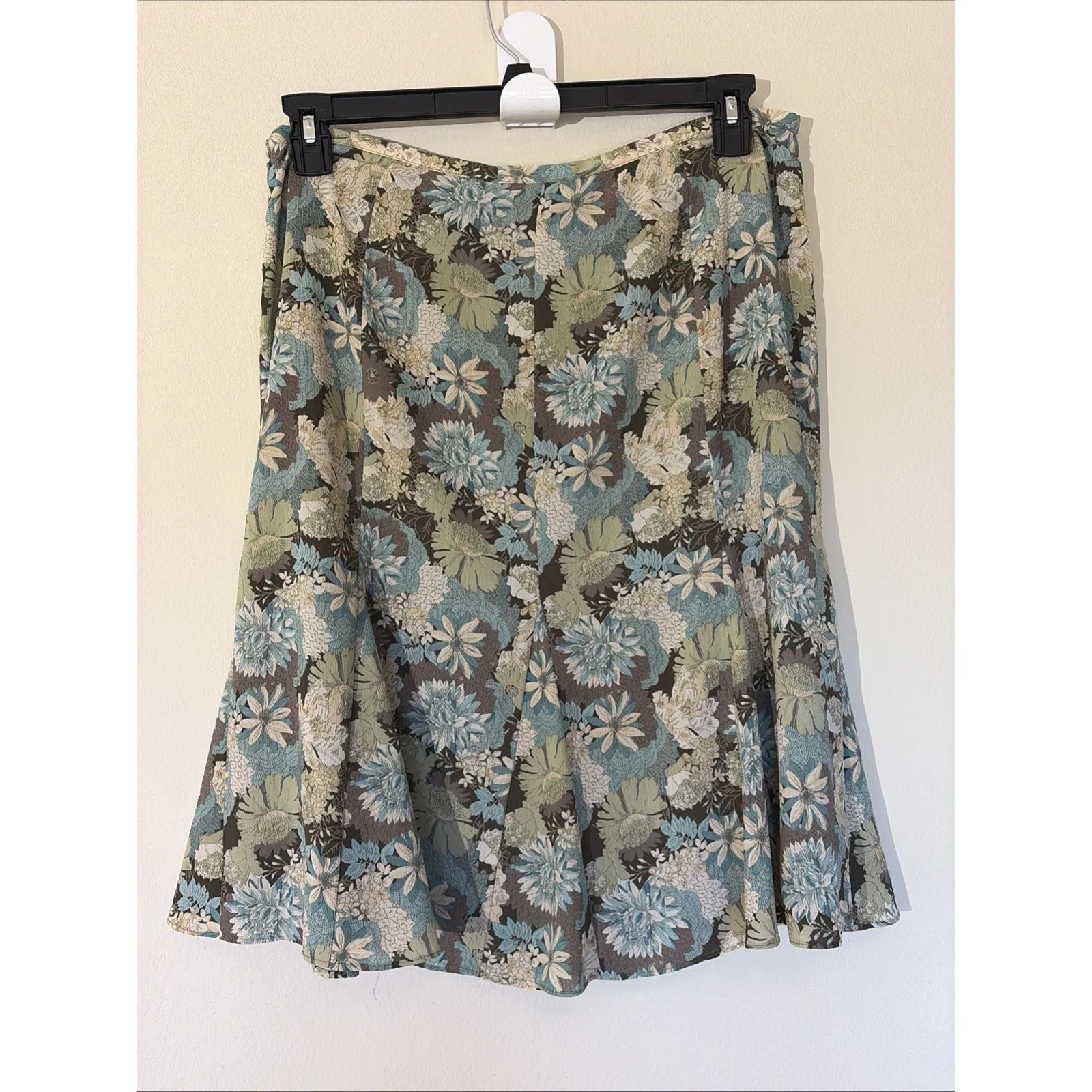 Axcess Liz Claiborne Allover Floral Flower Boho Cottagecore Aline Skirt Women 12 - Image 6