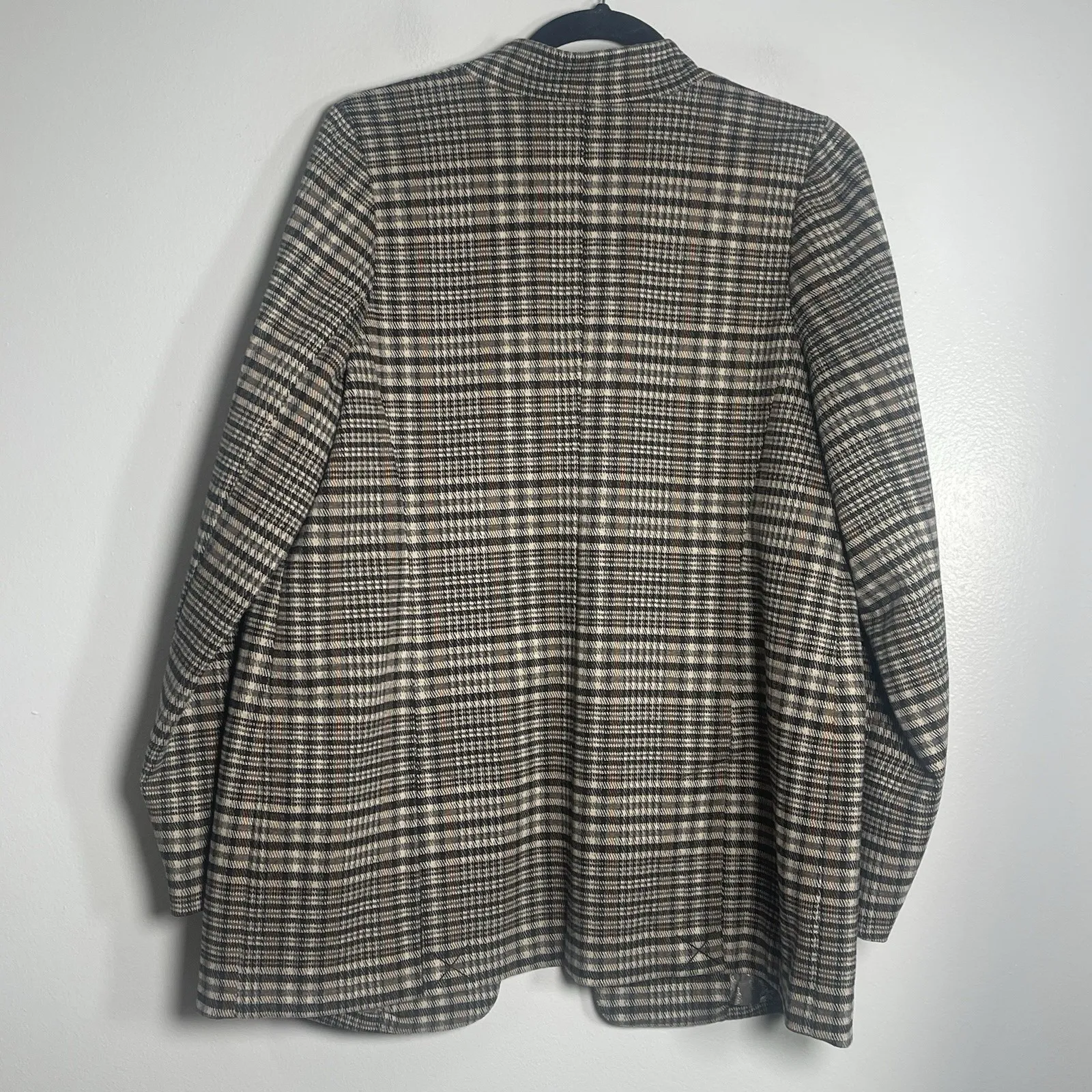 SOFT SURROUNDINGS St. James Blazer Medium Neutral Multicolor Career Casual Knit - Image 5