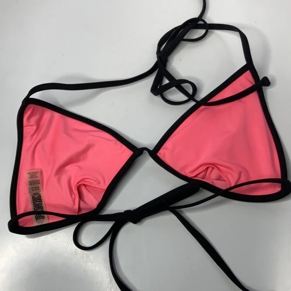 PINK‎ Victoria’s Secret halter top tie bikini top size large (A-C) - Image 4