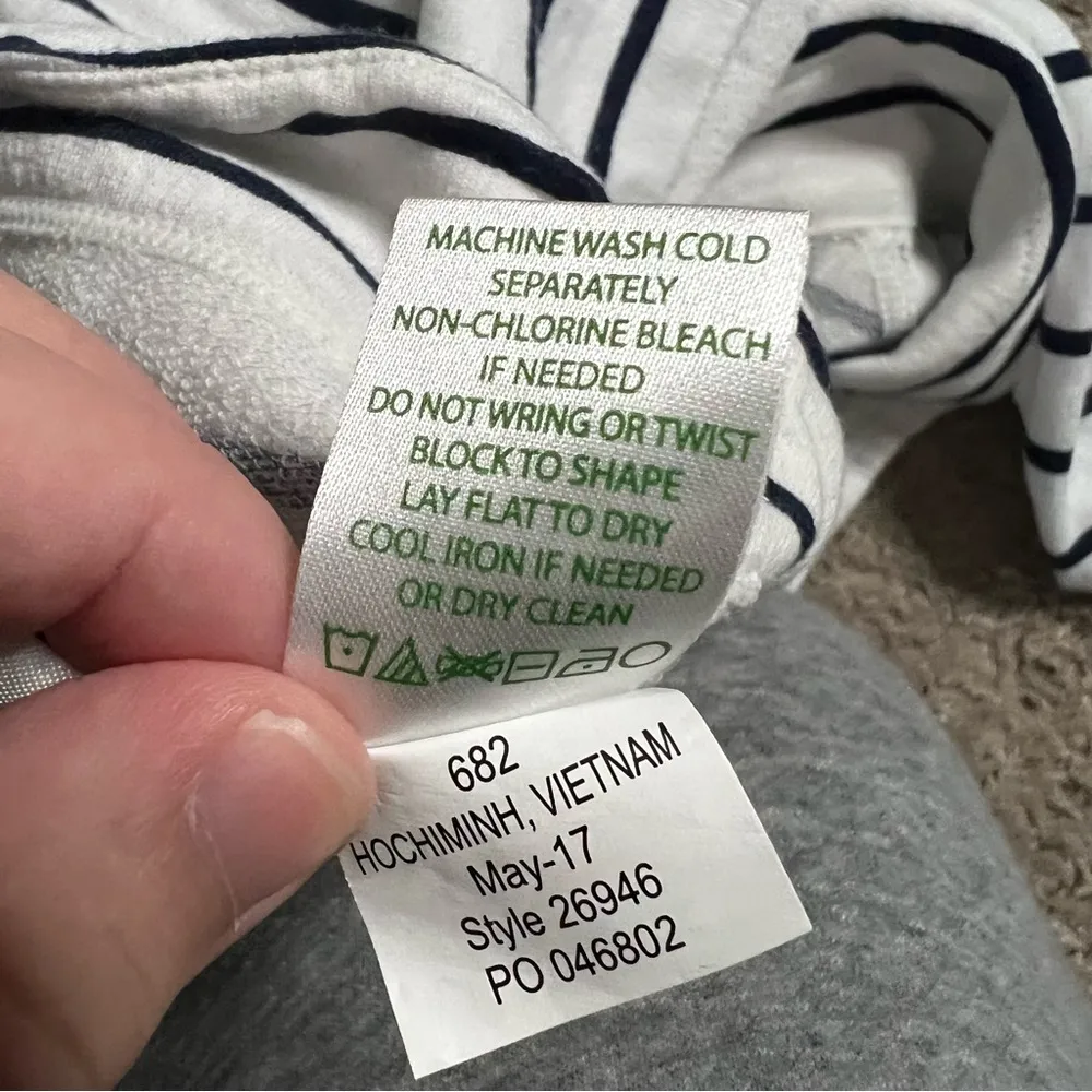 Lilly Pulitzer Windsor Mystic Stripe Pullover Top Small Women’s True Navy 26946 - Image 7