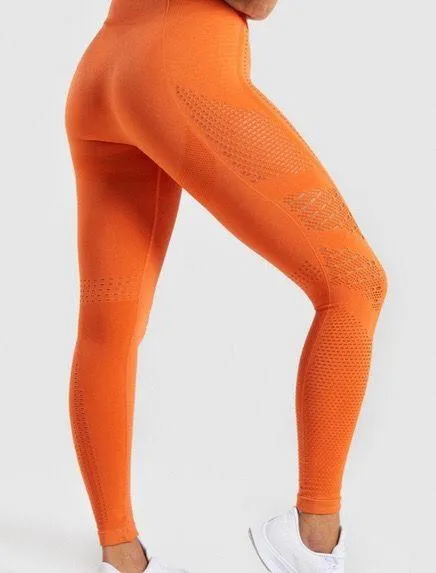 Gymshark Leggings-orange - Image 2