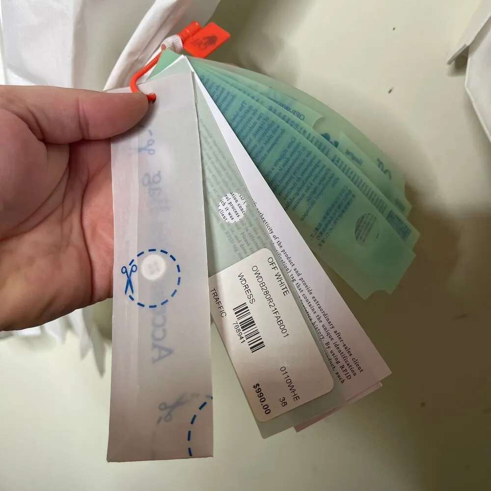 NWT OFF WHITE Popeline Pleated Shirt Dress in crisp cotton white sz 38 US 2 - Image 9