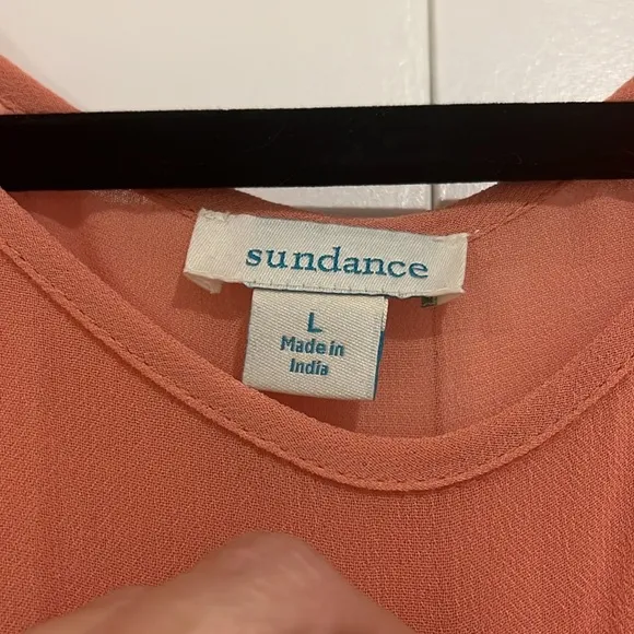 Sundance Rose Palace Embroidered Dress Size large Lace Overlay‎ Cap Sleeve Party - Image 7