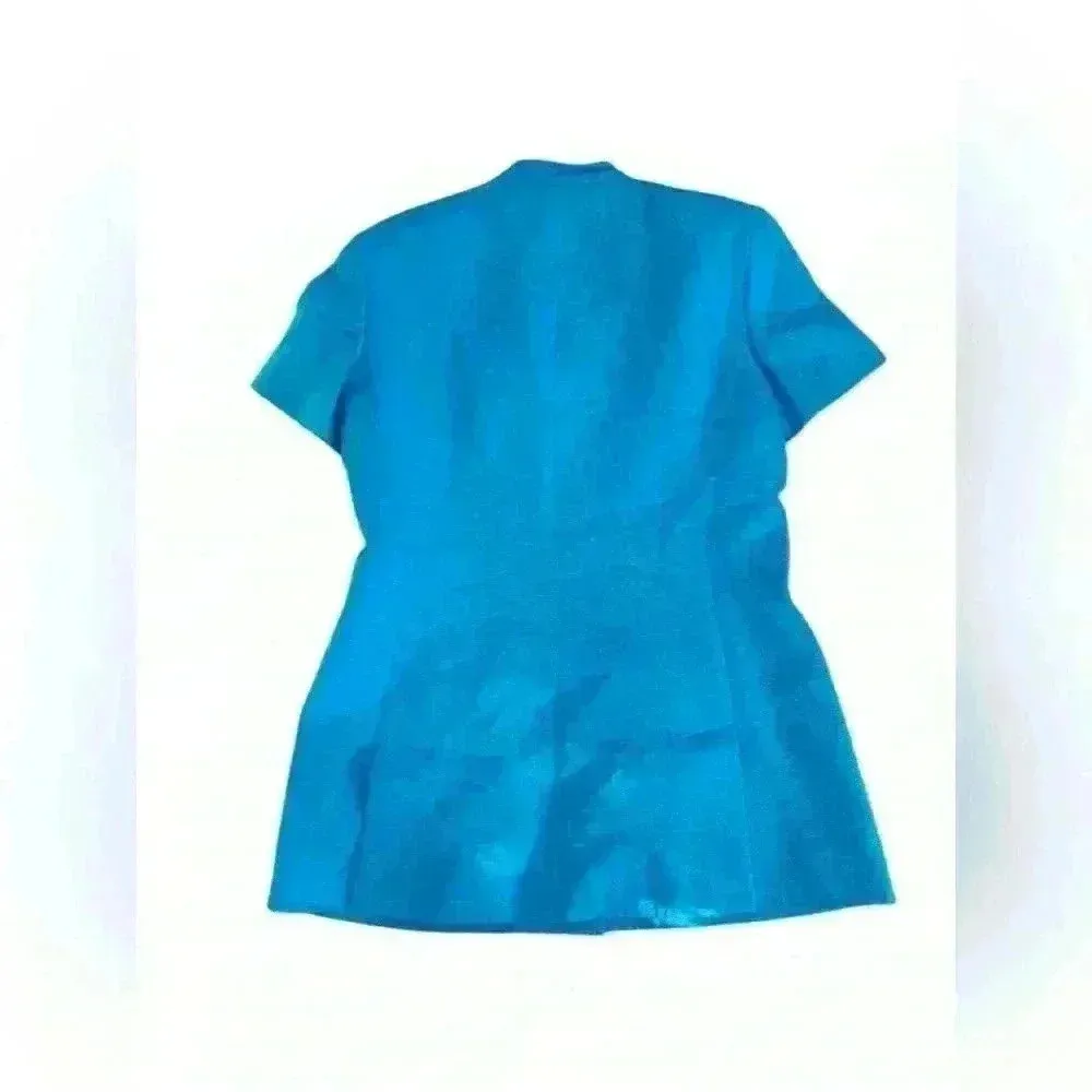 Rickie Freeman for Teri Jon Suits Saks Fifth Avenue Blue 2 Piece Suit Sz 4 - Image 16