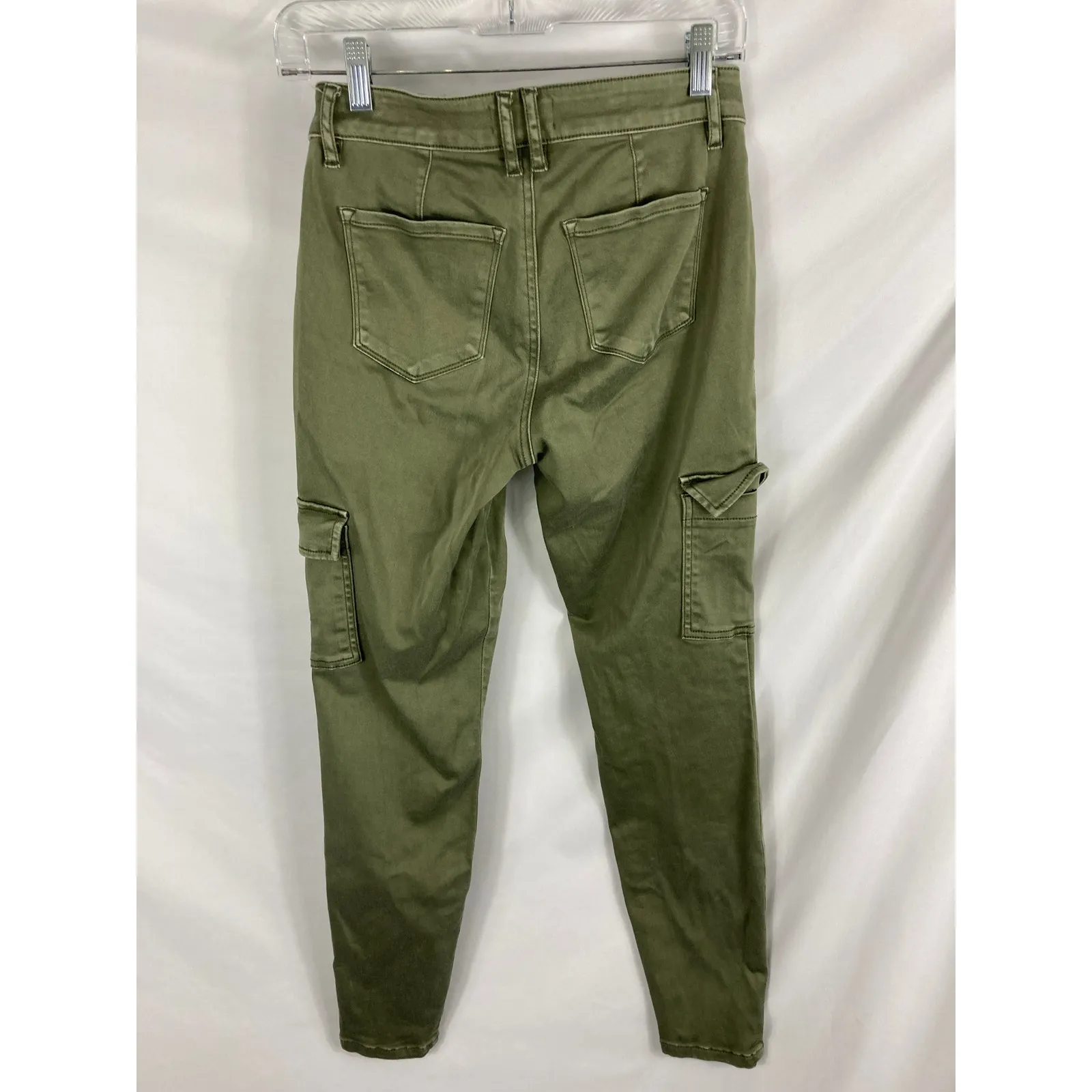 Evereve Green Cargo Jean Pant Size 25 - Image 4