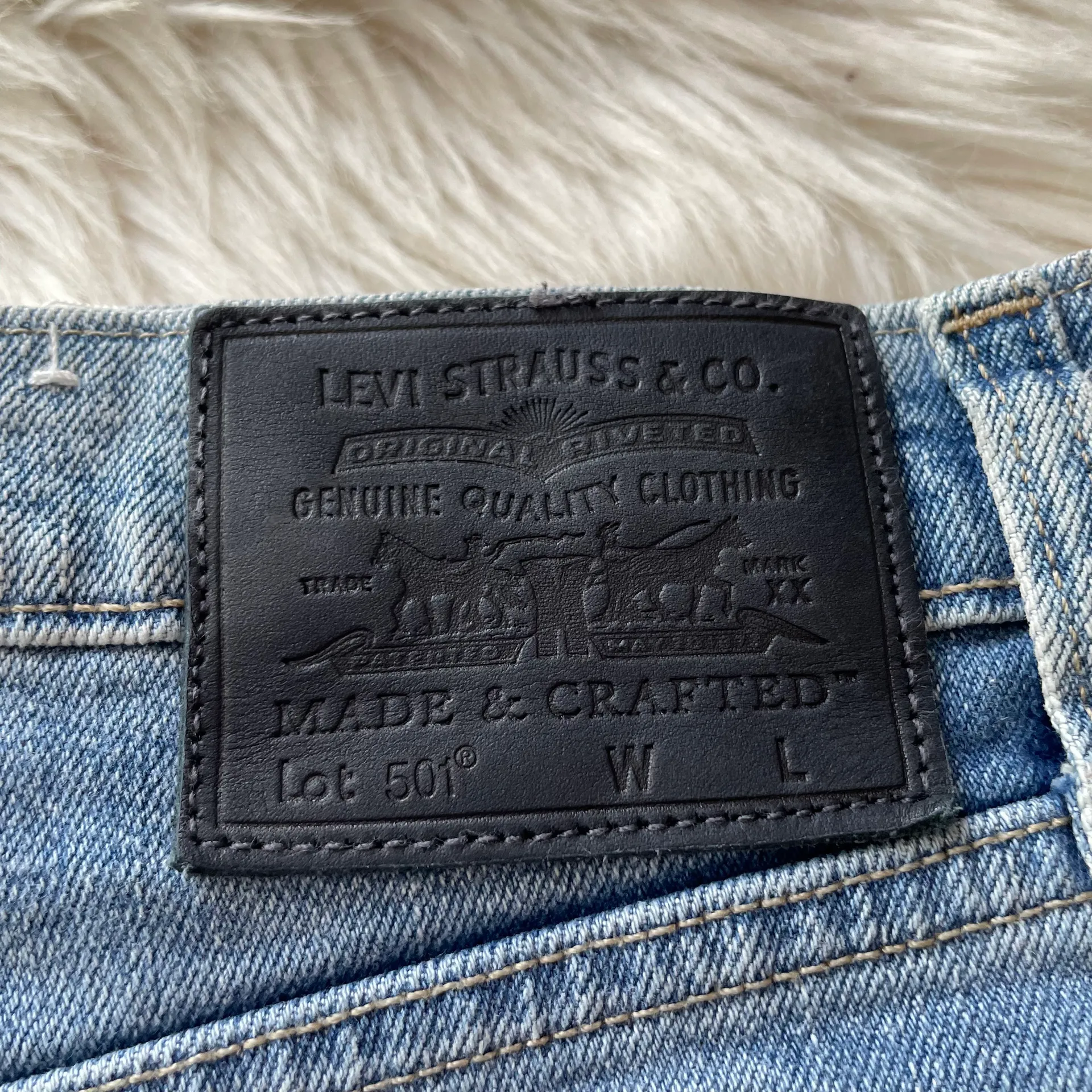 Made & Crafted Patched Pocket 501 Shorts - Image 9