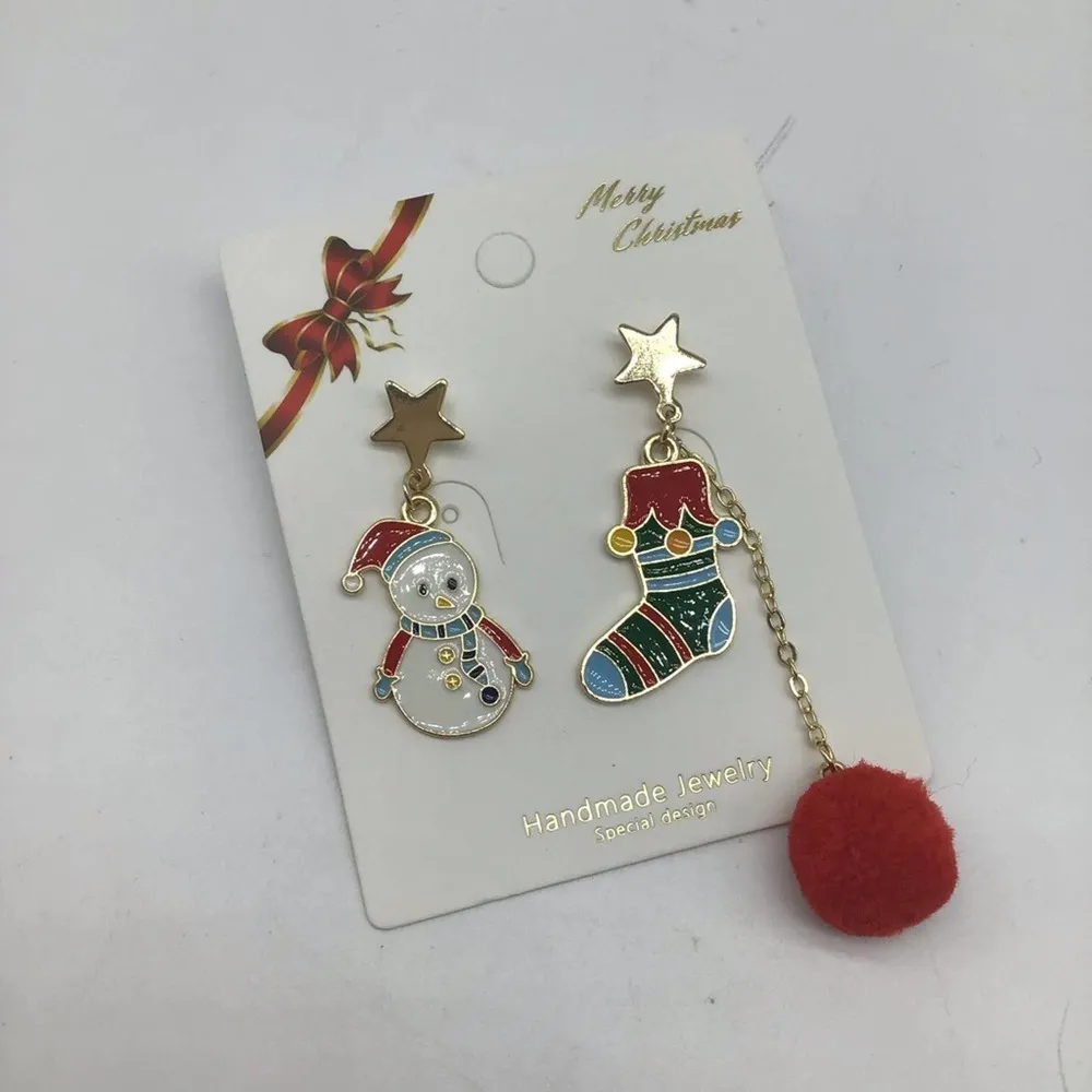 New Christmas snowman&stocking fashion earrings - Image 3