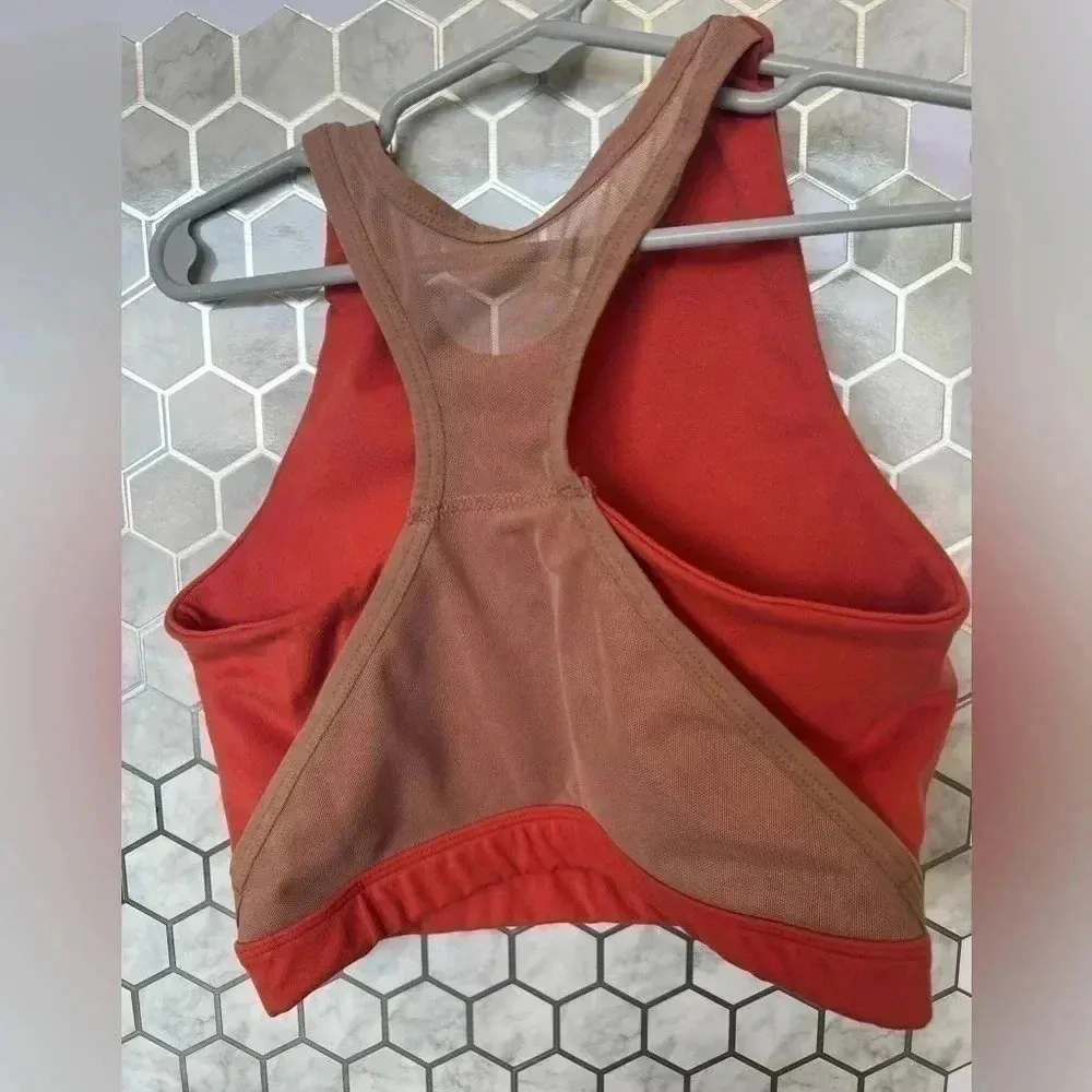 Stoic women’s activewear sports bra orange and tan XS women’s athletic workout - Image 5