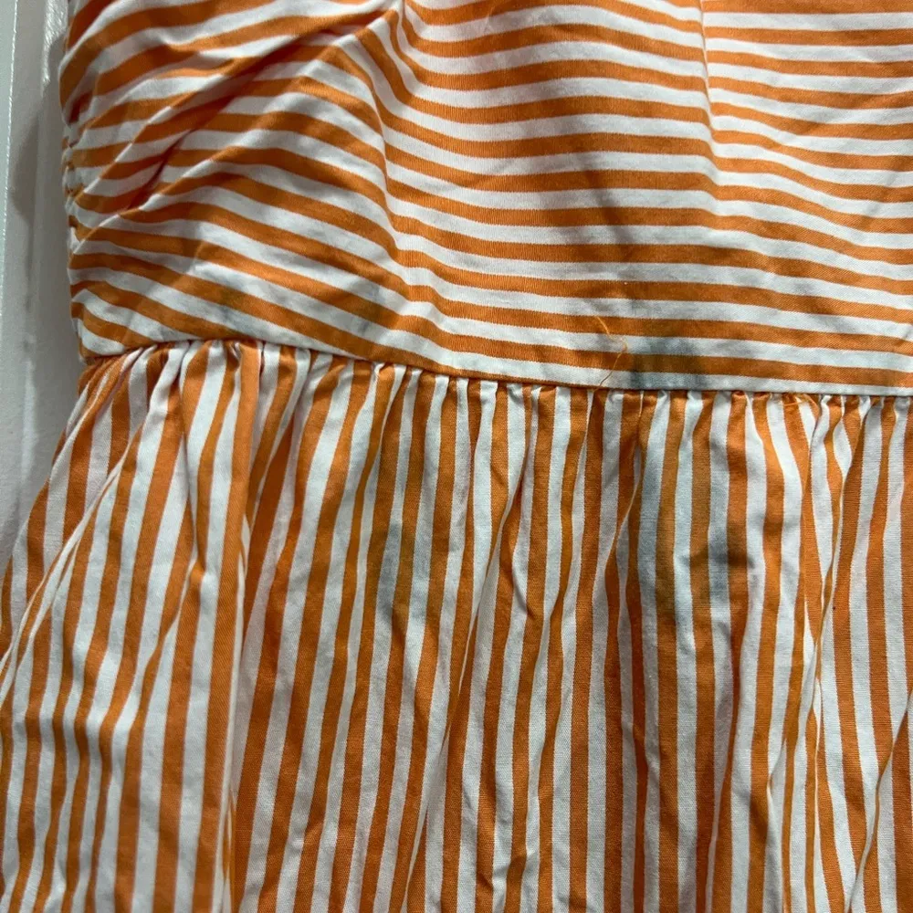 Peter Som FLAWED  Collective Orange Puff Sleeve Tiered Dress Size 8 US $395 - Image 3