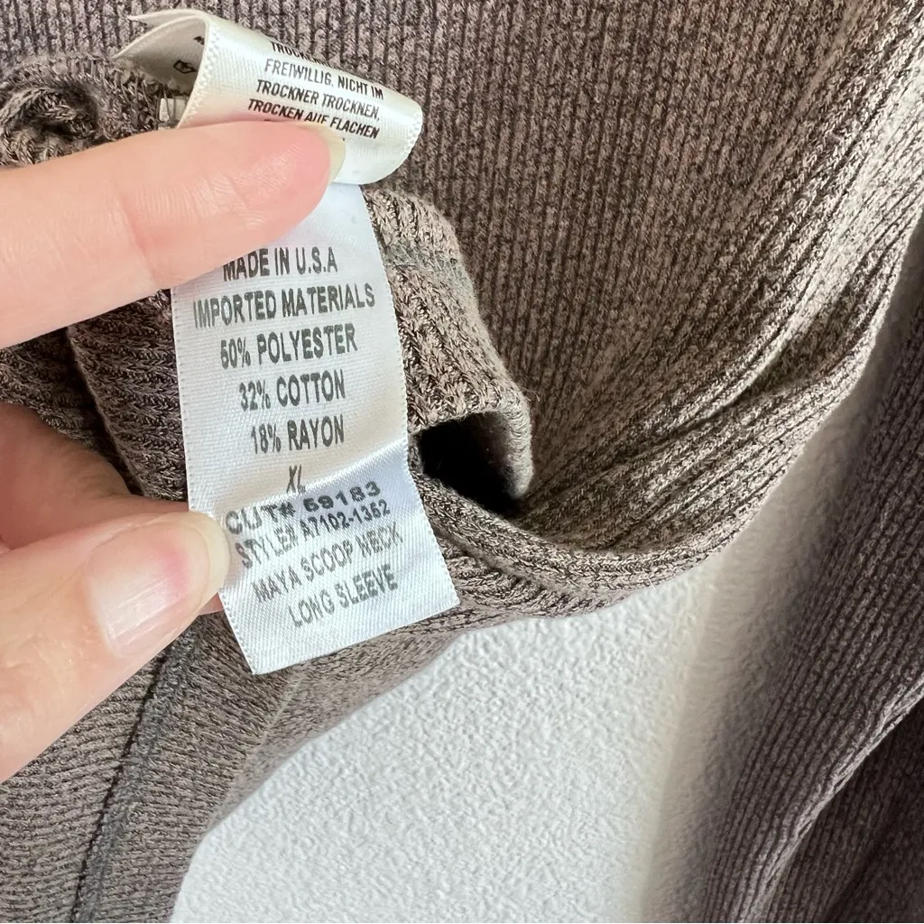 AGOLDE Women’s Maya Rib Scoop-Neck Long Sleeve T-Shirt - Image 4