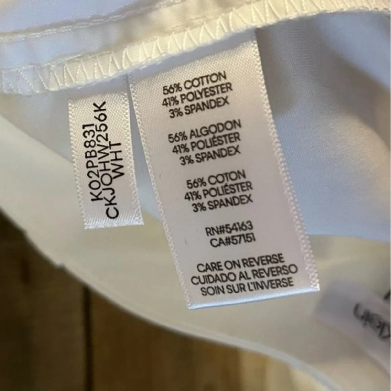 Calvin Klein White Cargo Dress Pants‎ Size 4 - Image 12