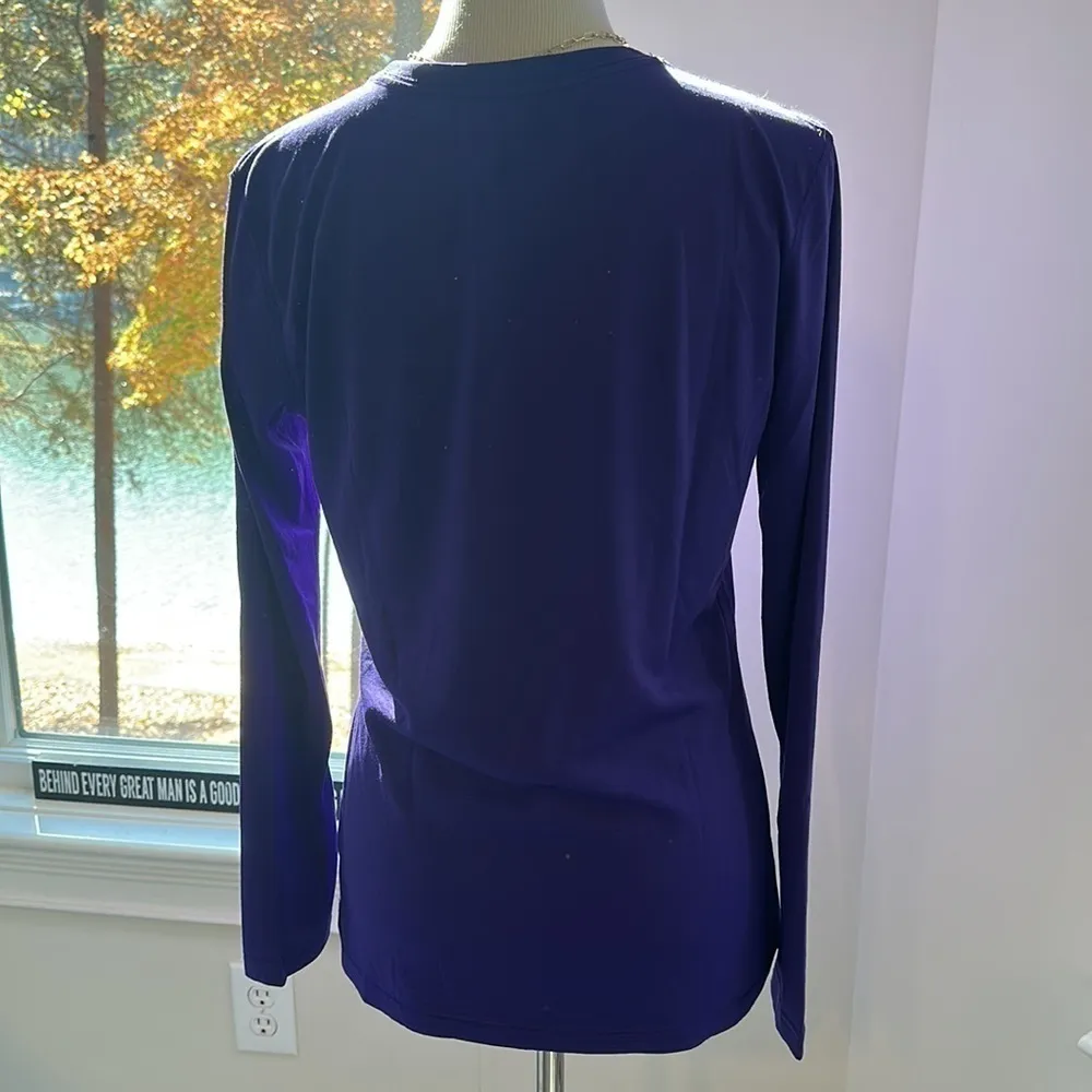 NIKE Dri-fit LSU Tigers LS Tee, Like New, Medium - Image 4