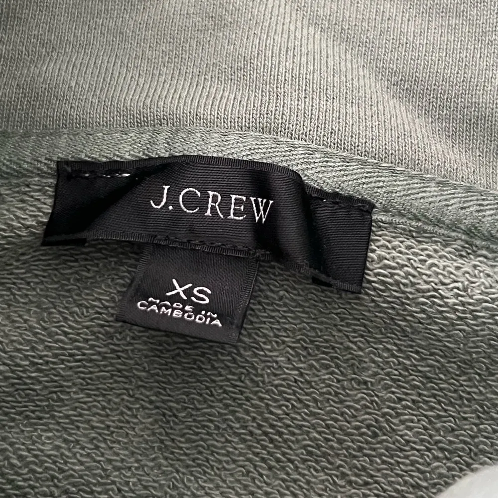 J. Crew Women’s University Terry Long Half Zip Tunic | Pale Green | XS - Image 4