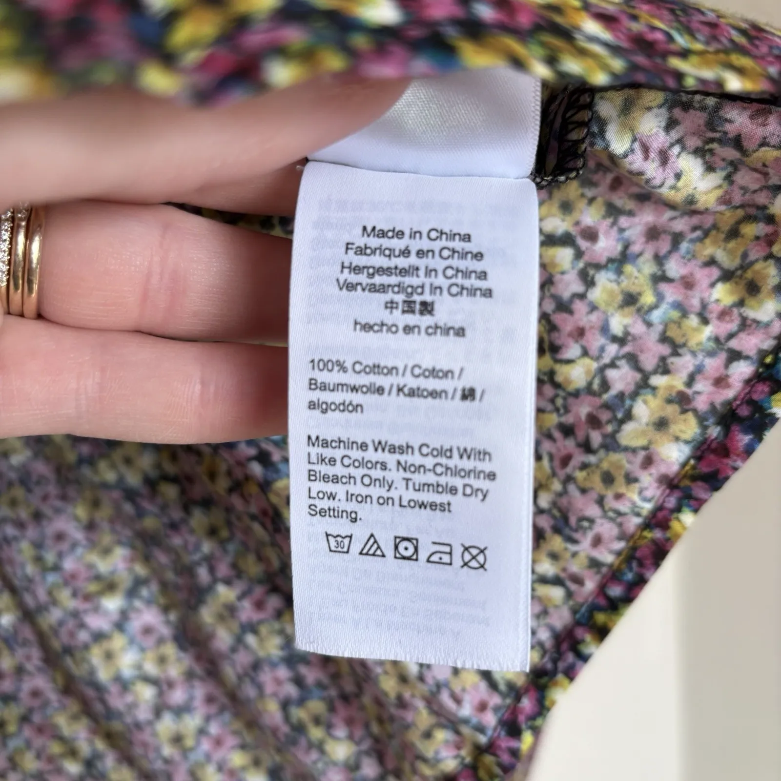 J.Crew x Liberty London 12 Cinched Waist Squareneck Cot Top Busy Izzy‎ NWOT - Image 11