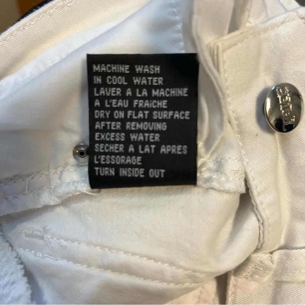 Tripp NYC Jeans White Knee Slit Jeans Sz 3/26 EUC Skinny Distressed Denim - Image 14