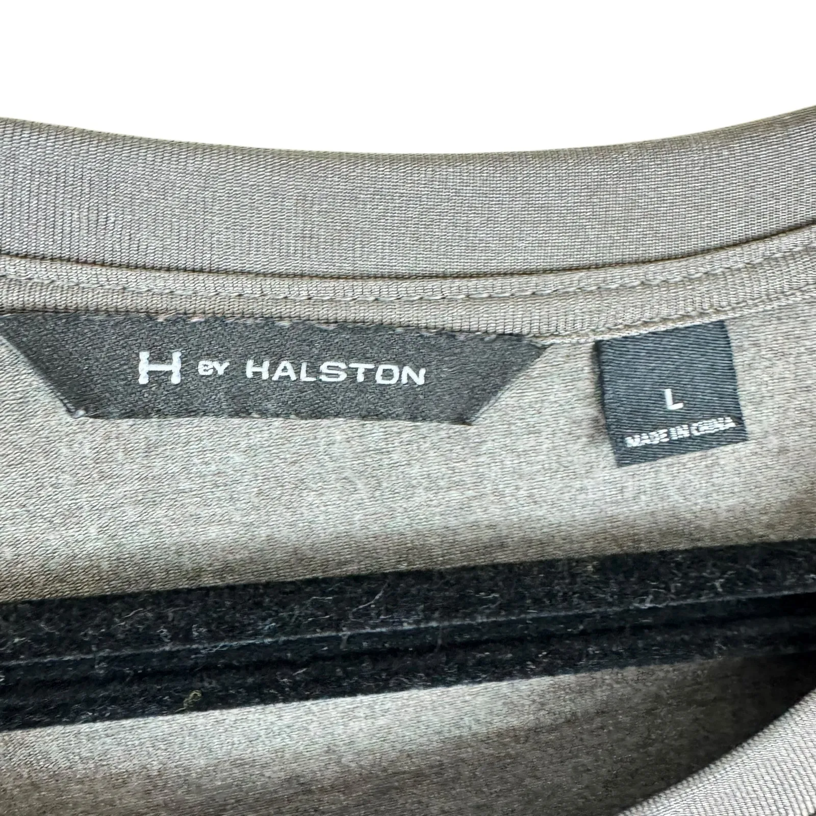 H By Halston Tan Heather Long Sleeve Stretchy Lightweight Modal Pullover Size‎ L - Image 4