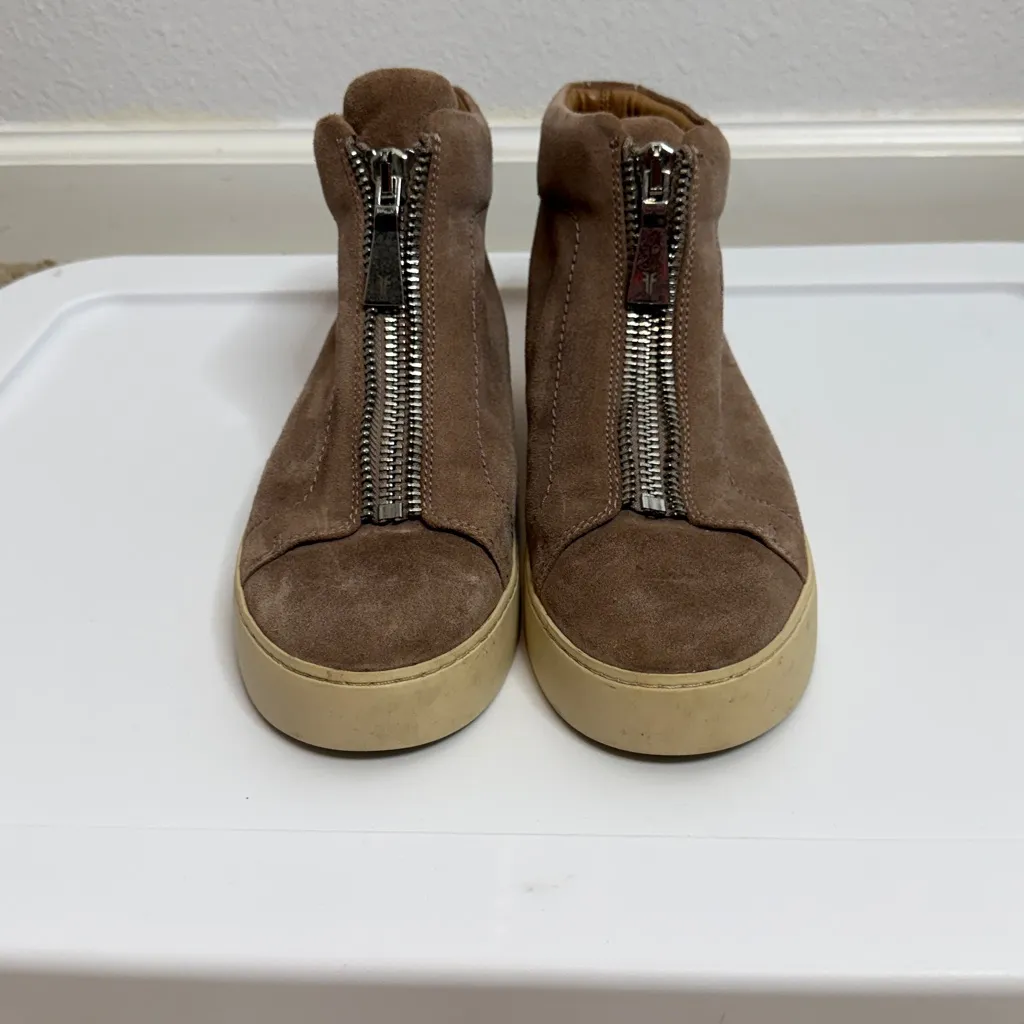 Frye Women's Lena Zip High-Top Sneakers Size 9 - Image 3