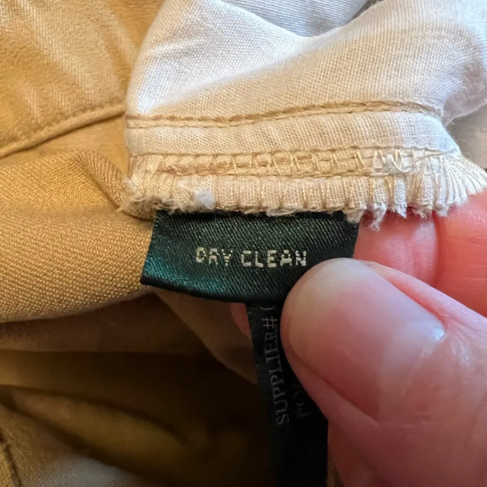 Lauren Ralph Lauren Wheat Jeans Pants Zipper Coin Pocket Vintage 90s NWT Size 16 - Image 4