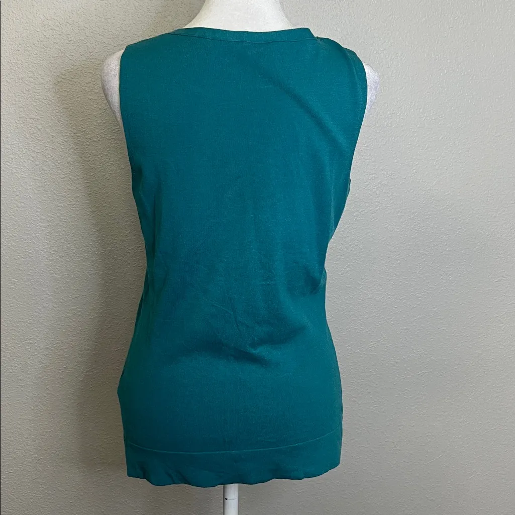 Lafayette 148 Lightweight Sweater Shell Blue Size Small - Image 3